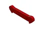 A red anodized aluminium front suspension arm pin brace for ARRMA 1/5 8S RC vehicles, shown from an isometric angle against a white background.