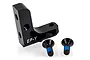 Power HD black aluminium EP-Y servo mount with two matching black screws on a white background.