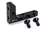 Power HD black aluminium EP-X servo mount with two included mounting screws on a white background.