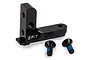 Power HD black aluminium EP-T servo mount with two matching black screws on a white background.