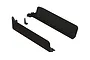A pair of black ARRMA side stone guards for a 1/5 scale RC vehicle, featuring the ARRMA logo embossed on the side.