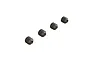 Four ARRMA 6x6mm fine thread grub screws arranged in a diagonal line against a white background.