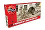 Airfix 1/32 scale 17 Pounder Anti-Tank Gun and Crew plastic model kit box, showing an illustration of the artillery piece and soldiers in action.