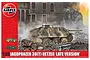 Airfix 1/35 scale Jagdpanzer 38(t) Hetzer Late Version plastic model kit box art showing a tank in a war-torn urban setting.