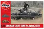 Airfix 1/35 scale German Pz.Kpfw.35(T) light tank model kit box art showing a tank in a field with a commander in the turret.