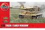 Airfix 1/35 scale Tiger I Early Version tank model kit box art featuring a painted illustration of a Tiger tank in a field.