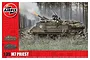 Box art for Airfix 1/35 scale M7 Priest tank model kit showing the vehicle firing in a forest setting.