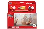 Airfix 1/400 scale Mary Rose ship model starter set in red packaging, including paints, poly cement, and a paintbrush.