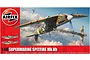 Airfix 1/48 scale Supermarine Spitfire Mk.Vb plastic model kit box art showing a Spitfire in flight.