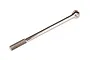 A single silver-coloured steel-spline CV half shaft component for a Traxxas RC vehicle.