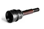 A black metal CV axle stub for an RC car, shown against a white background.
