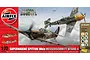 Airfix 1/72 scale Dogfight Doubles model kit box art featuring a Supermarine Spitfire Mk.IA and a Messerschmitt Bf 109E-4 in aerial combat.