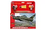 Airfix 1/72 scale English Electric Lightning F.2A starter set model kit in original blister packaging with paints, glue, and brushes.
