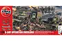 Airfix 1/76 scale D-Day Operation Overlord model kit box art featuring tanks, infantry, and landing craft in a battlefield scene.