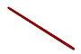 A long, red, cylindrical aluminium centre upper chassis brace for an ARRMA 1/5 scale RC vehicle.