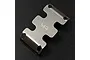 Yeah Racing Stainless Steel SCX24 Centre Gearbox Skid Plate AXSC-027