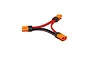 Spektrum IC5 series adapter cable with one male and two female IC5 connectors on 10AWG wire.