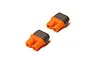 Two Spektrum IC3 female connectors shown from an angled perspective against a white background.
