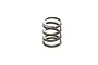 A single silver-coloured metal coil spring for an RC servo saver, shown against a plain white background.