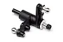 Maverick RC servo saver assembly featuring a black plastic main body with metal ball studs and an adjustable tension nut.
