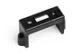 A black plastic RC switch cover with a rectangular cutout and mounting holes, featuring embossed ON and OFF labels.