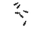 Six black metal RC ball studs arranged on a plain white background.
