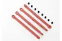Traxxas 79mm Red Linkages 4Pcs w/ Balls 7138