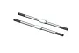 Two ARRMA heavy duty steel turnbuckles with threaded ends and a central hexagonal adjustment section, isolated on a white background.