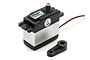 Maverick MS-09MGWR water-resistant standard servo with a black plastic servo horn on a white background.