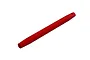 A red anodized aluminium chassis brace bar for ARRMA RC vehicles, shown at an angle against a white background.