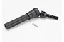 Traxxas outer drive shaft assembly with stub axle and a small metal pin on a white background.