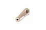 A gunmetal grey aluminium 23T servo horn for RC vehicles, shown from a top-down angle against a white background.