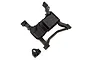 A black plastic Axial steering servo mount component for RC vehicles, shown against a white background.