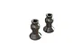 Two ARRMA pivot balls for RC vehicles, featuring a metallic finish and a spherical joint design, isolated on a white background.