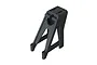 A black plastic ARRMA 1/5 8S BLX centre chassis brace tower shown in a studio product shot.