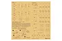 A sheet of Tamiya 1/35 scale WWII U.S. 10-in-1 ration carton paper craft parts with assembly instructions printed on tan cardstock.