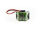 A Tornado 6V 1600mAh hump-style NiMH receiver battery pack with a black connector and red and black wires against a white background.