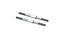 Two ARRMA heavy-duty steel turnbuckles with threaded ends and a central hexagonal adjustment section, isolated on a white background.