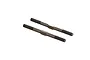 Two ARRMA heavy duty steel turnbuckles with threaded ends and a central hexagonal section for adjustment.