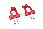GPM Red Aluminium Front Steering Hub Carriers 2Pcs w/ Hardware MAKS019-R