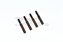 Four GPM hardened spring steel portal stub axle shafts arranged diagonally on a white background with a faint GPM logo watermark.