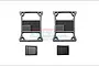 GPM Black Stainless Steel Type C Taillight Covers 4Pcs SCX3ZSP8C-BK