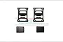 GPM Black Stainless Steel Type B Taillight Covers 4Pcs SCX3ZSP8B-BK
