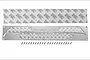 GPM Silver Stainless Steel Slip Proof Bumper Treads 2Pcs SCX3ZSP5-OC