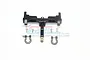 GPM Aluminium Rear Bumper Mount Set with Tow Hook & D-Rings - Black SCX2U330R-BK