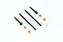 GPM Hardened Steel #45 Front CVD Joints, Rear Drive Shafts & Copper Collars Set SCX2437FRS+5-BK
