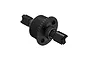 ARRMA hardened steel 42T GP5 differential assembly with outdrives and bearings on a white background.