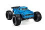 A studio shot of the blue ARRMA Notorious 6S V5 1/8 scale RC stunt truck on a white background.