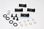 GPM Black Aluminium Traxxas Slash 4x4 12mm Hex Adaptors w/ +25mm Off-Set 4Pcs SLA010/+25MM-BK