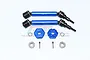 GPM Traxxas Maxx Blue Aluminium Universal CV Drive Shafts & Hexes w/ Hardened Steel Joints TXMS123AHEX-B
